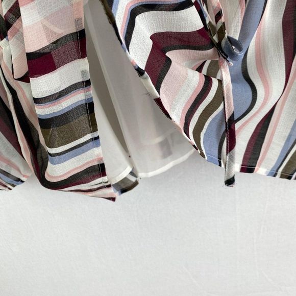 LANE BRYANT Colorful Stripe Blouse NWT - Picture 4 of 8